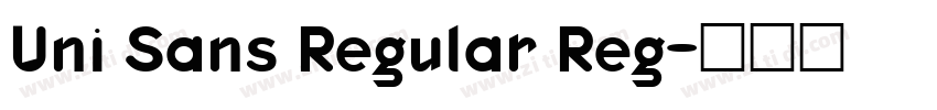 Uni Sans Regular Reg字体转换